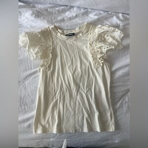 Express Eyelet Sleeve Top